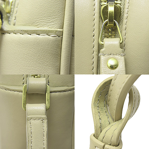 サンローラン バッグ レディース ルー カメラバッグ ショルダーバッグ カサンドラ レザー ベージュ SAINT LAURENT 574494 中古