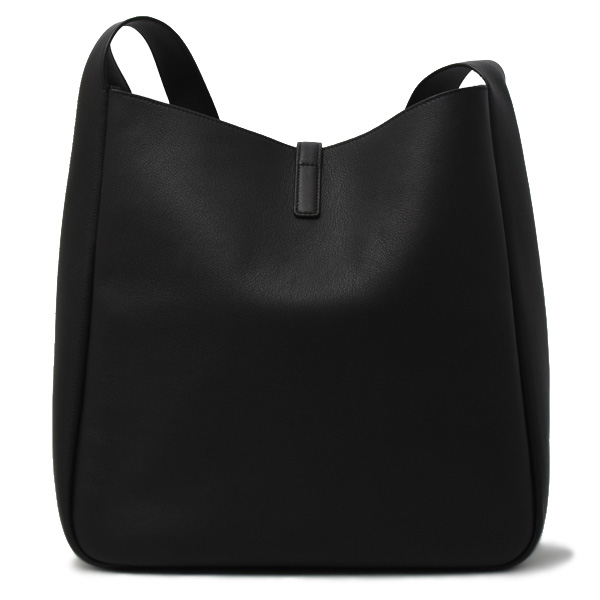 サンローラン バッグ レディース LE 5 A 7 ソフト ラージ トートバッグ グレインレザー ブラック SAINT LAURENT 中古