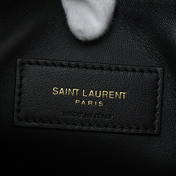 サンローラン バッグ レディース LE 5 A 7 ソフト ラージ トートバッグ グレインレザー ブラック SAINT LAURENT 中古