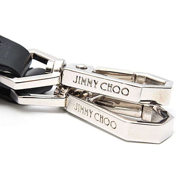 ジミーチュウ バッグ レディース 2WAYトートバッグ MINI N/S TOTE レザー ブラック JIMMY CHOO 中古