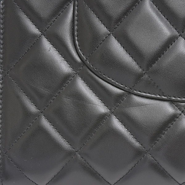 シャネル バッグ レディース マトラッセ チェーントート ショッピングバッグ カーフスキン ランダム ブラック CHANEL 中古