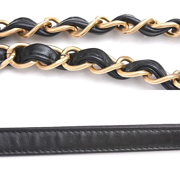 シャネル バッグ レディース マトラッセ チェーントート ショッピングバッグ カーフスキン ランダム ブラック CHANEL 中古