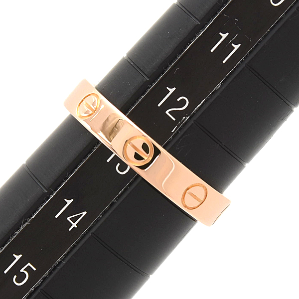 カルティエ 指輪　レディース ミニラブ リング 53号 実寸13号弱 ピンクゴールド Cartier 750PG 中古