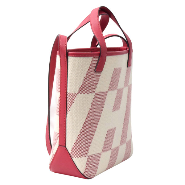 エルメス バッグ レディース H アンビエ 27 ハンドバッグ トワルアッシュ×スイフト フランボワーズ HERMES 中古