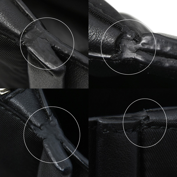 プラダ バッグ レディース 2WAY トート ショルダーバッグ ナイロン ブラック PRADA 1BA183 中古