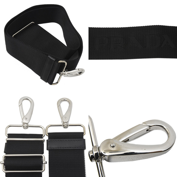 プラダ バッグ レディース 2WAY トート ショルダーバッグ ナイロン ブラック PRADA 1BA183 中古