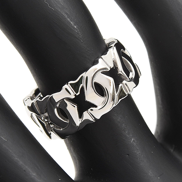 カルティエ 指輪 レディース リング 51号 実寸10号 ホワイトゴールド Cartier 750WG 中古
