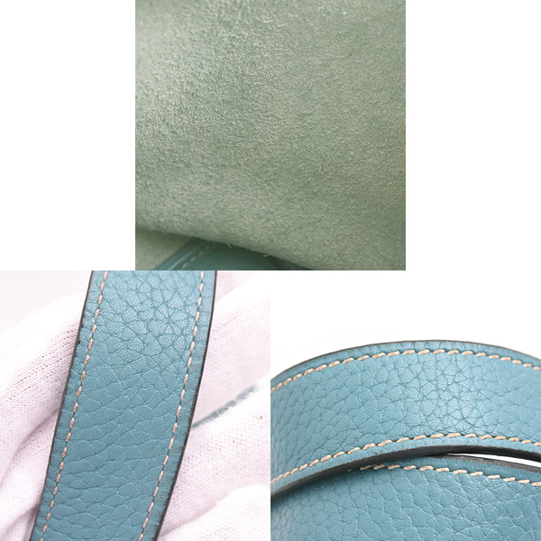 エルメス バッグ レディース ピコタンロックPM □R刻 トリヨンクレマンス ブルージーン HERMES 中古