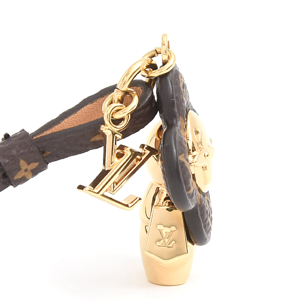 ルイヴィトン キーホルダー レディース バッグチャーム・ミニ ヴィヴィエンヌ ストラップ モノグラム Louis Vuitton M02177 中古