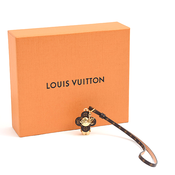 ルイヴィトン キーホルダー レディース バッグチャーム・ミニ ヴィヴィエンヌ ストラップ モノグラム Louis Vuitton M02177 中古