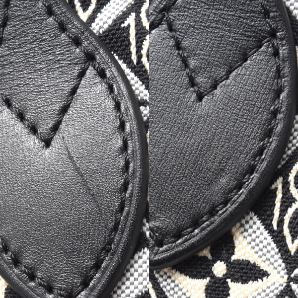 ルイヴィトン バッグ レディース モノグラムジャガード ネヴァーフルMM トートバッグ グレー系 ブラック系 Louis Vuitton M57230 中古