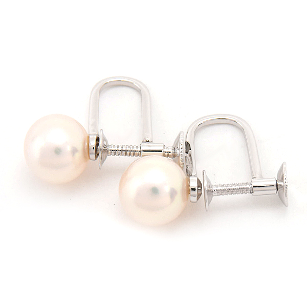 ミキモト イヤリング レディース 1P パール 7.7mm珠 ホワイトゴールド MIKIMOTO K14WG 中古