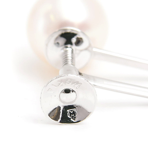 ミキモト イヤリング レディース 1P パール 7.7mm珠 ホワイトゴールド MIKIMOTO K14WG 中古