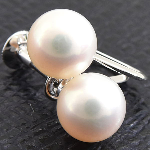 ミキモト イヤリング レディース 1P パール 7.7mm珠 ホワイトゴールド MIKIMOTO K14WG 中古