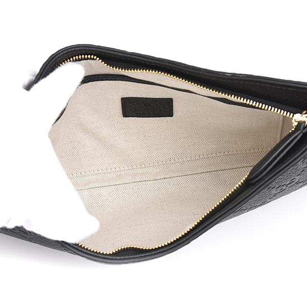 グッチ バッグ レディース GGエンブレム ミディアム ハンドバッグ ショルダーバッグ 2WAY ブラック レザー GUCCI 815277 中古