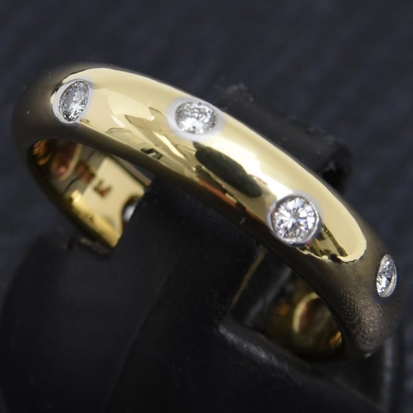 ティファニー 指輪 レディース ドッツリング 11.5号 イエローゴールド TIFFANY 750YG 中古