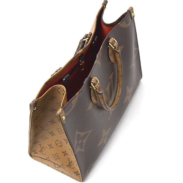 ルイヴィトン バッグ レディース モノグラムジャイアントリバース オンザゴーMM ショルダー トート Louis Vuitton M45321 中古