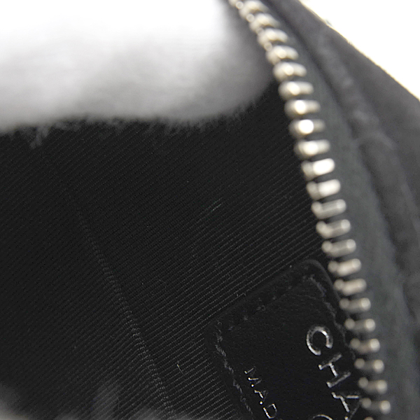 シャネル バッグ レディース マトラッセ ラウンド ミニ チェーンショルダー ココスター ラインストーン スエード ブラック CHANEL 中古