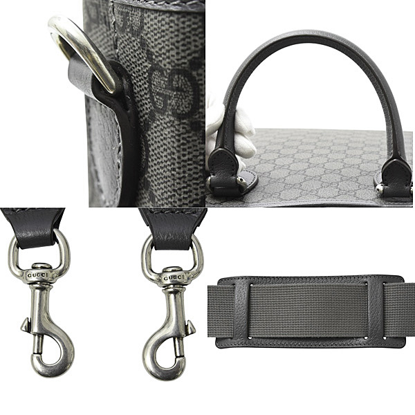 グッチ バッグ メンズ オフィディア GG ミディアム トートバッグ 2WAY  グレー系  GUCCI 792118 FADJK 1242 中古