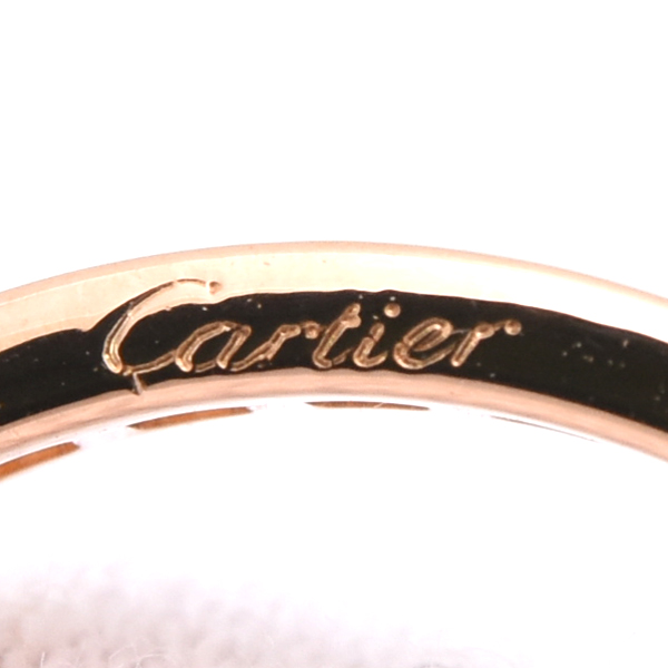 カルティエ 指輪 レディース スリーバングルズ トリニティ フルダイヤ リング 52号 ゴールド Cartier 750YG×WG×PG 中古