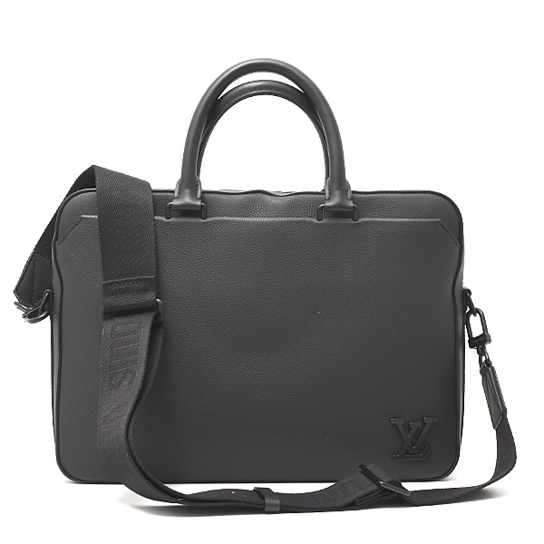 ルイヴィトン バッグ メンズ LVアエログラム パイロットブリーフケース ビジネスバッグ ノワール Louis Vuitton M23778 中古