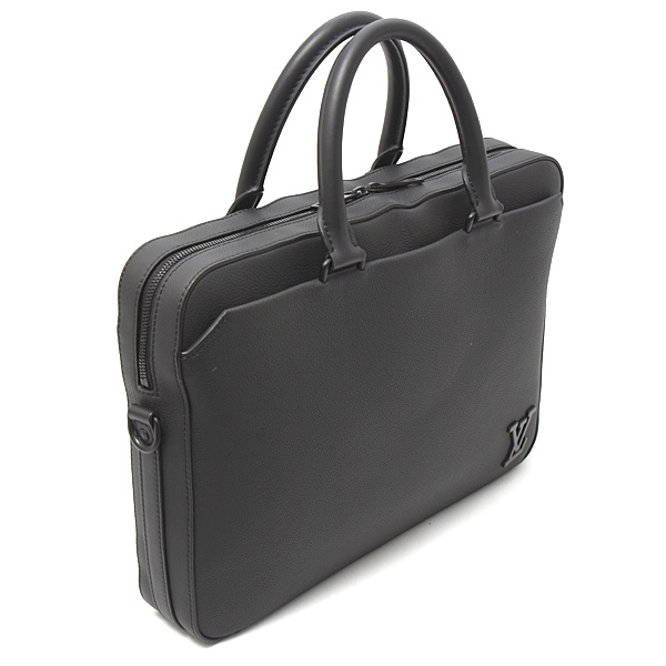 ルイヴィトン バッグ メンズ LVアエログラム パイロットブリーフケース ビジネスバッグ ノワール Louis Vuitton M23778 中古