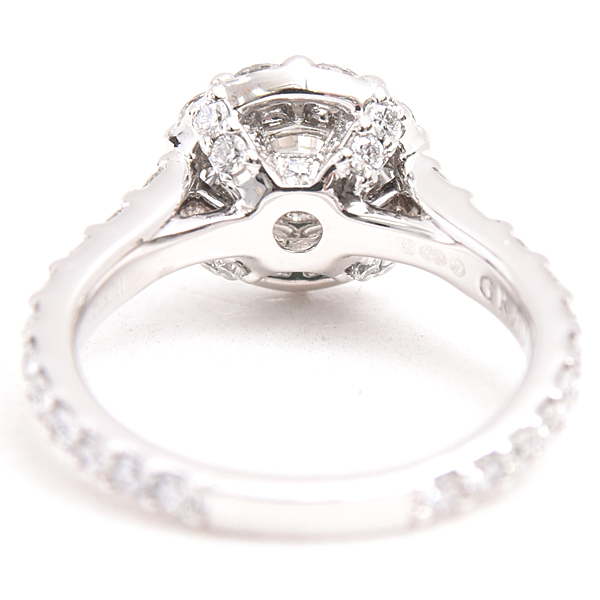 グラフ 指輪 レディース アイコン エンゲージメント リング 7.5号弱 D0.60ct ホワイトゴールド GRAFF 750WG 中古