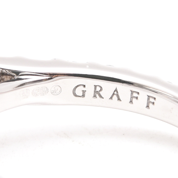 グラフ 指輪 レディース アイコン エンゲージメント リング 7.5号弱 D0.60ct ホワイトゴールド GRAFF 750WG 中古