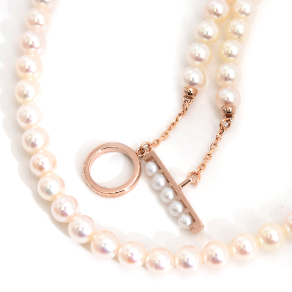 タサキ ネックレス レディース プチ パール ネックレス ベビーパール ピンクゴールド TASAKI 750PG 中古