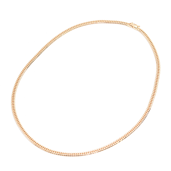 喜平 ネックレス K18 6面カット ダブル 30g 50cm 造幣局検定刻印入 メンズ レディース チェーン イエローゴールド YG 中古