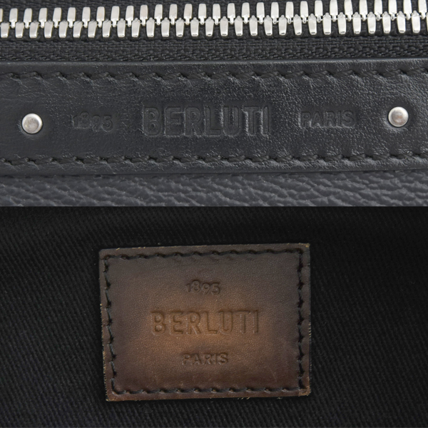 ベルルッティ バッグ メンズ バラード ベルトバッグ ボディバッグ カーフレザー ブラック ブラウン BERLUTI 中古