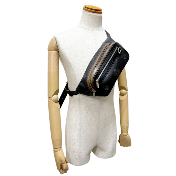 ベルルッティ バッグ メンズ バラード ベルトバッグ ボディバッグ カーフレザー ブラック ブラウン BERLUTI 中古