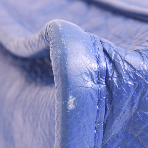 バレンシアガ バッグ レディース バザールショッパー XXS 2WAY ショルダーバッグ ラムレザー ブルー BALENCIAGA 513988 中古