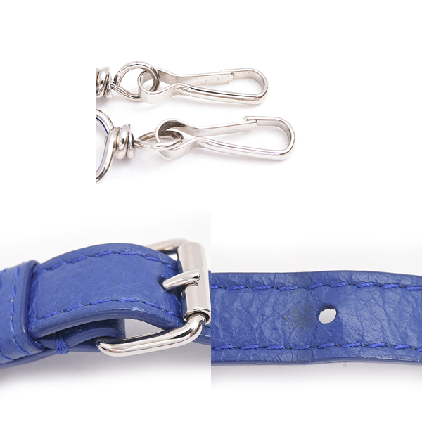 バレンシアガ バッグ レディース バザールショッパー XXS 2WAY ショルダーバッグ ラムレザー ブルー BALENCIAGA 513988 中古