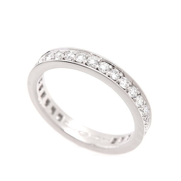 ブルガリ 指輪 レディース マリーミー ダイヤモンド フルエタニティ リング 実測12号 プラチナ BVLGARI AN852592 PT950 中古