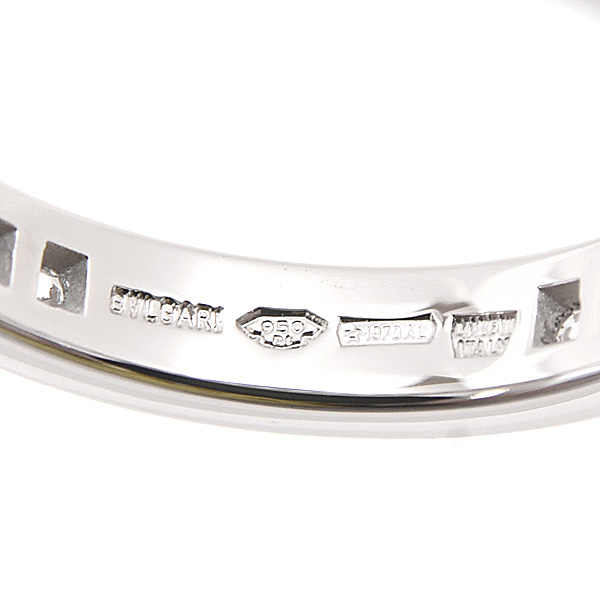 ブルガリ 指輪 レディース マリーミー ダイヤモンド フルエタニティ リング 実測12号 プラチナ BVLGARI AN852592 PT950 中古