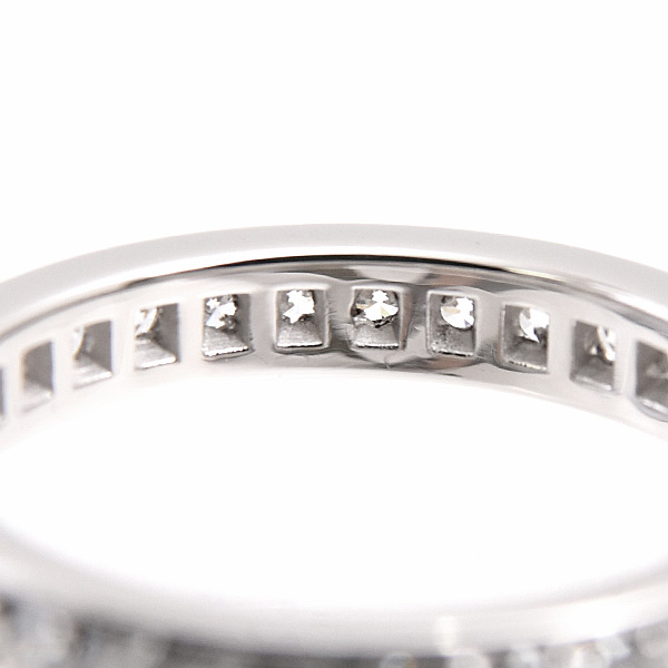 ブルガリ 指輪 レディース マリーミー ダイヤモンド フルエタニティ リング 実測12号 プラチナ BVLGARI AN852592 PT950 中古