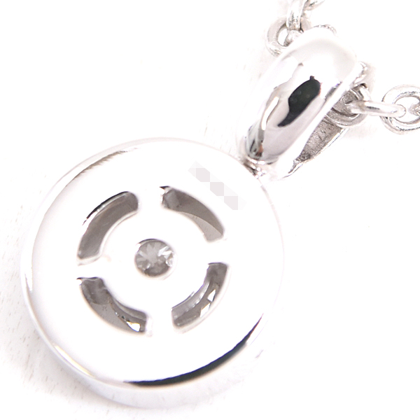 ブルガリ ネックレス レディース ブルガリブルガリ 1Pダイヤ ネックレス ホワイトゴールド BVLGARI 750WG 中古