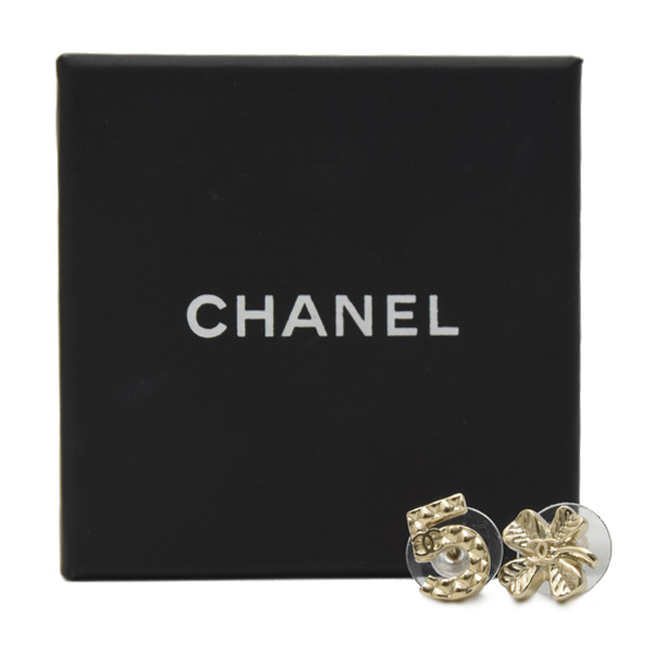 シャネル ジュエリー レディース No.5 クローバー ピアス メタル CHANEL 中古