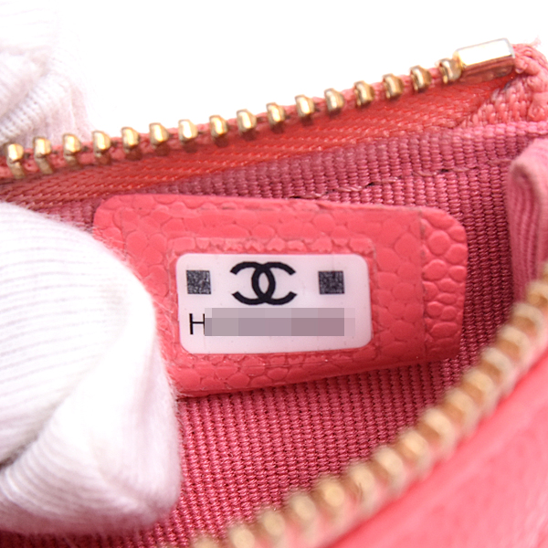 シャネル バッグ レディース マトラッセ ミニポーチ ランダム コインケース ソフトキャビアスキン ピンク CHANEL 中古