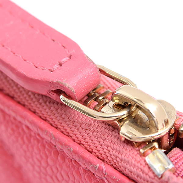 シャネル バッグ レディース マトラッセ ミニポーチ ランダム コインケース ソフトキャビアスキン ピンク CHANEL 中古