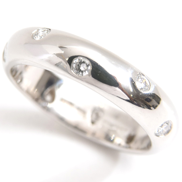 ティファニー 指輪 レディース ドッツリング 9号 プラチナ TIFFANY PLAT 中古