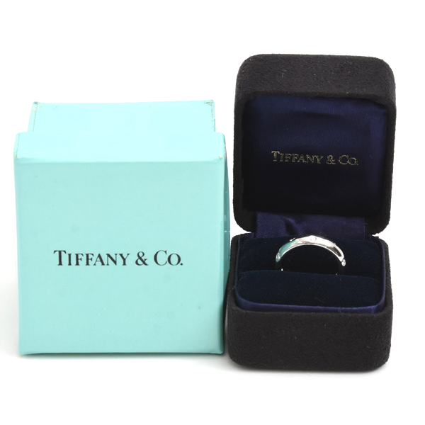 ティファニー 指輪 レディース ドッツリング 9号 プラチナ TIFFANY PLAT 中古