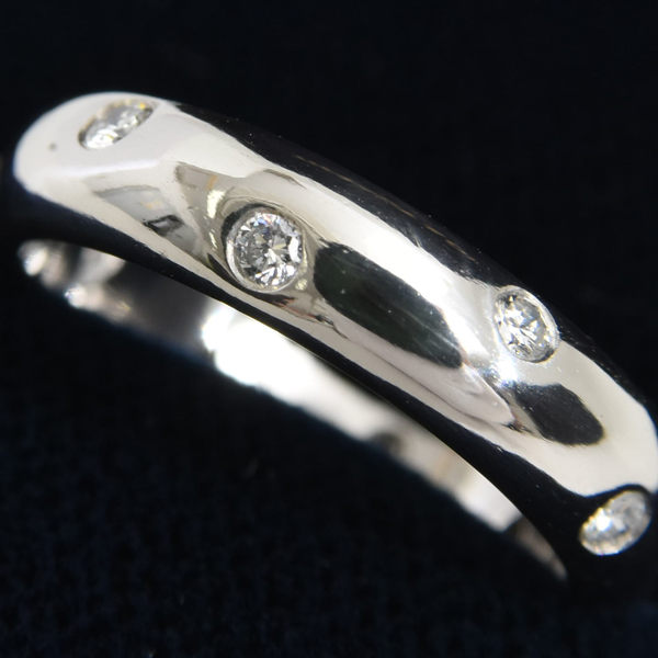 ティファニー 指輪 レディース ドッツリング 9号 プラチナ TIFFANY PLAT 中古