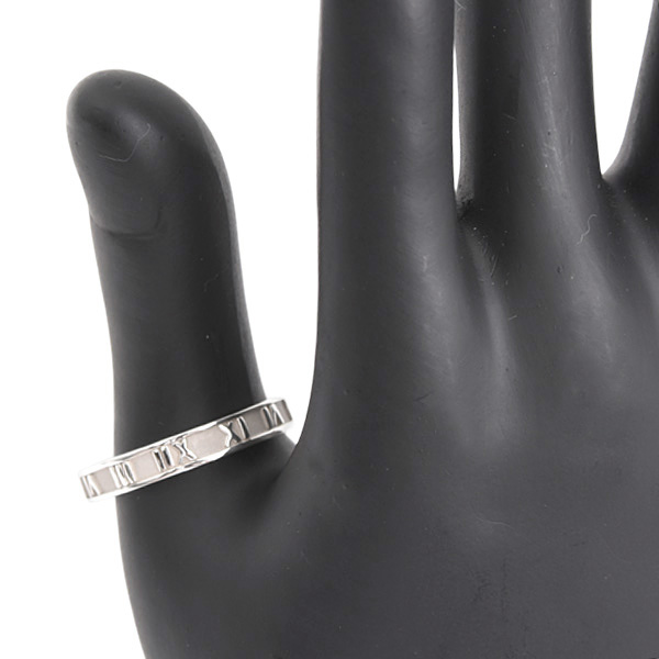 ティファニー 指輪 レディース メンズ アトラスリング 実測サイズ24号 3.4g スターリングシルバー SV925 TIFFANY 中古
