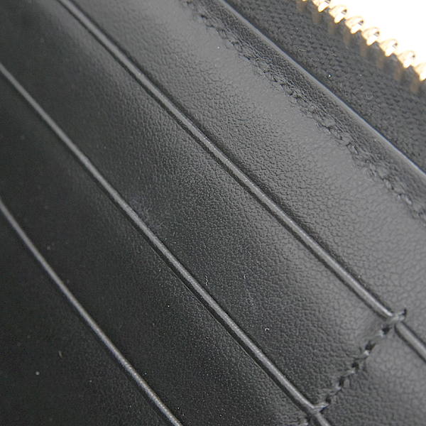 グッチ 財布 レディース GGマトラッセ ラウンドファスナー長財布 カーフ ブラック GUCCI 723784 中古