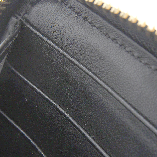 グッチ 財布 レディース GGマトラッセ ラウンドファスナー長財布 カーフ ブラック GUCCI 723784 中古