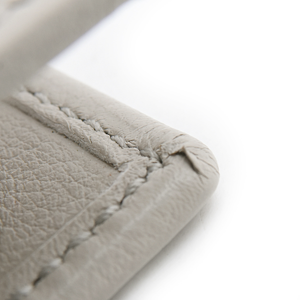 グッチ 財布 レディース ダブルG 二つ折り コンパクトウォレット カーフ  グレー GUCCI 790063 中古