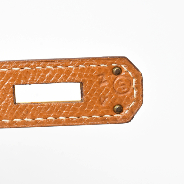 エルメス レディース バッグ ケリー32 ハンドバッグ 内縫い S刻印 クシュベル ゴールド ブラウン HERMES 中古