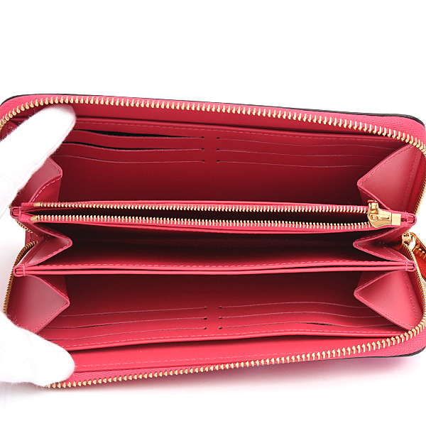 ルイヴィトン 財布 レディース ジッピー ウォレット ヴェルニ 長財布 2022年バレンタイン限定 ピンク Louis Vuitton M81154 中古
